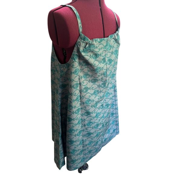 BDG Eva Tie-front Ruched Adjustable Strap Dress Pockets Trapeze Dress NWT XXS - Picture 4 of 8